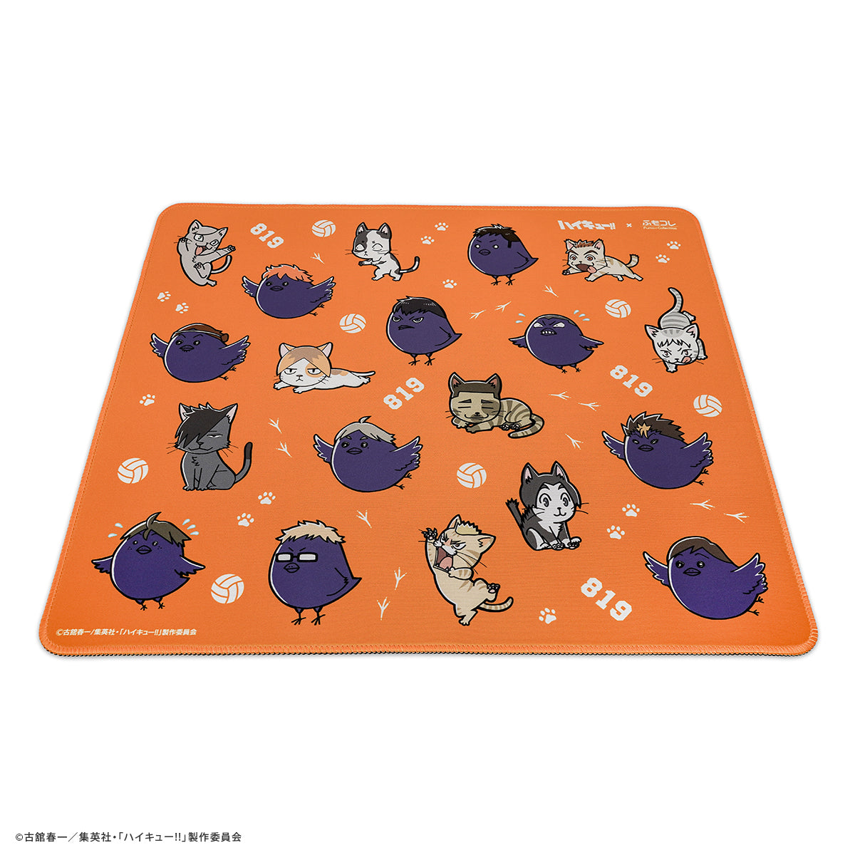 ハイキュー!! × ふもコレ ゲーミングマウスパッド XL 動物マスコットモデル
