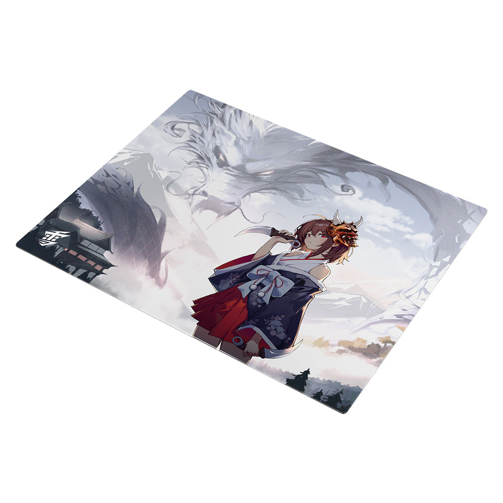 【2025年1月上旬～下旬頃発送予定】Yuki Aim Glass Mousepad Oni 2.0 Collection Large【他商品との同梱不可】